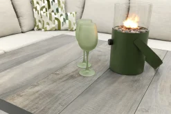 Lagos/Darwin lounge dining set - antraciet - links & rechts
