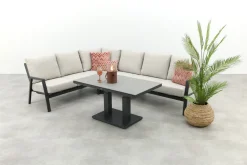 Lagos/Milford loungeset - met verstelbare tafel - links & rechts
