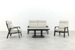 Lagos/Milford stoel-bank loungeset 4-delig verstelbaar