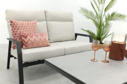 Lagos/Milford stoel-bank loungeset 4-delig verstelbaar