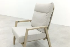 Lagos verstelbare loungestoel - Latte
