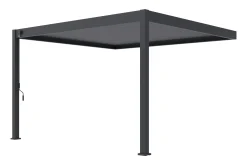 Lamellen overkapping wandmodel - 3,6x4 m. - Aluminium - Antraciet - Advance