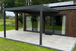 Lamellen overkapping wandmodel - 3,6x4 m. - Aluminium - Antraciet - Advance