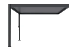 Lamellen overkapping wandmodel - 3,6x4 m. - Aluminium - Antraciet - Advance