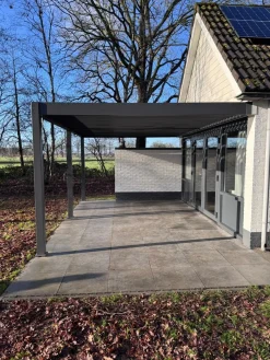 Lamellen overkapping wandmodel - 3,6x5,3 m. - Aluminium - Antraciet - Advance