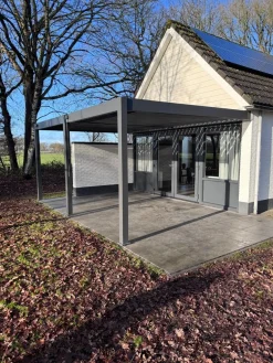 Lamellen overkapping wandmodel - 3,6x5,3 m. - Aluminium - Antraciet - Advance