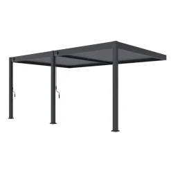 Lamellen overkapping wandmodel - 3,6x5,3 m. - Aluminium - Antraciet - Advance