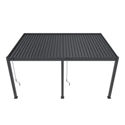 Lamellen overkapping wandmodel - 3,6x5,3 m. - Aluminium - Antraciet - Advance