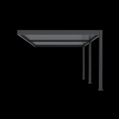 Lamellen overkapping wandmodel - 3,6x5,3 m. - Aluminium - Antraciet - Advance