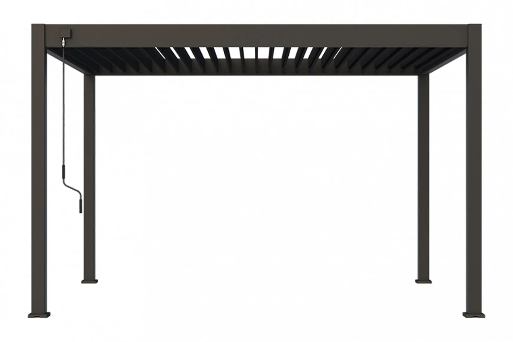 Lamellen overkapping - 4x3 m. - Aluminium - Antraciet - Move