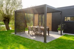 Lamellen overkapping - 4x3 m. - Aluminium - Antraciet - Move
