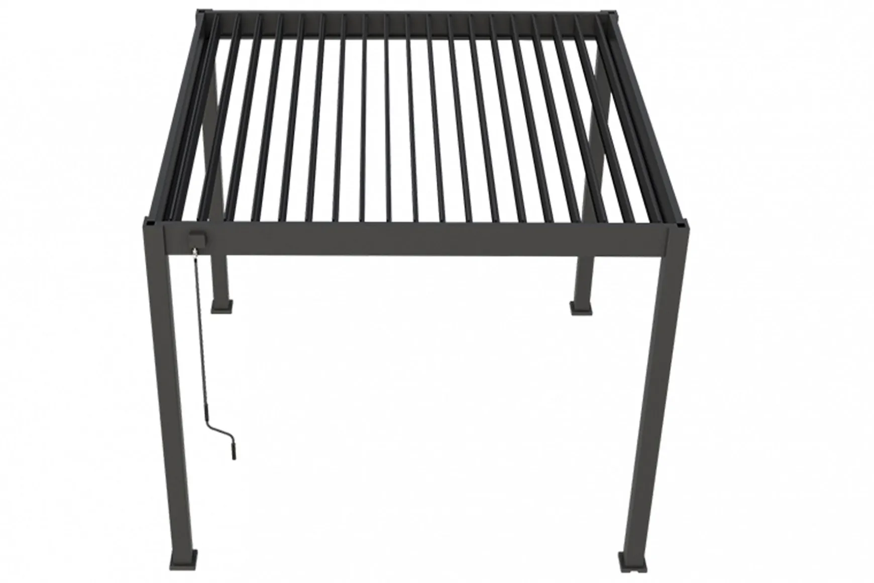 Lamellen overkapping - 3x3 m. - Aluminium - Antraciet - Move