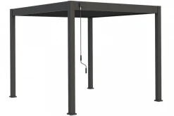 Lamellen overkapping - 3x3 m. - Aluminium - Antraciet - Move