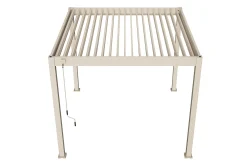 Lamellen overkapping - 3x3 m. - Aluminium - Zand - Move