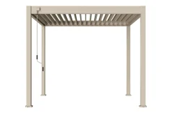Lamellen overkapping - 3x3 m. - Aluminium - Zand - Move