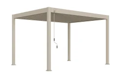 Lamellen overkapping - 4x3 m. - Aluminium - Zand - Move