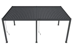 Lamellen overkapping - 3,6x6 m. - Aluminium - Antraciet - Advance