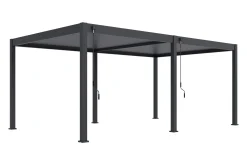 Lamellen overkapping - 3,6x6 m. - Aluminium - Antraciet - Advance