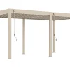 Lamellen overkapping - 5,3x3 m. - Aluminium - Zand - Move