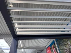Lamellen Overkapping 6x4 m. Aluminium - Elektrisch Dak & LED Verlichting - Advance Antraciet