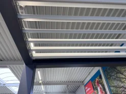 Lamellen Overkapping 6x4 m. Aluminium - Elektrisch Dak & LED Verlichting - Advance Antraciet