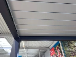 Lamellen Overkapping 6x4 m. Aluminium - Elektrisch Dak & LED Verlichting - Advance Antraciet