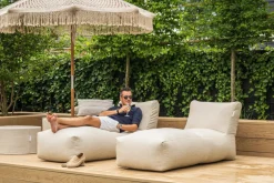 Laui Lounge zitzak Boho Longchair extra long- Beige