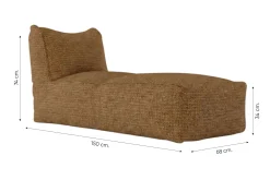 Laui Lounge zitzak Boho Longchair - Terre