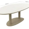 Lecce organische tuintafel 240x120 cm. - Latte