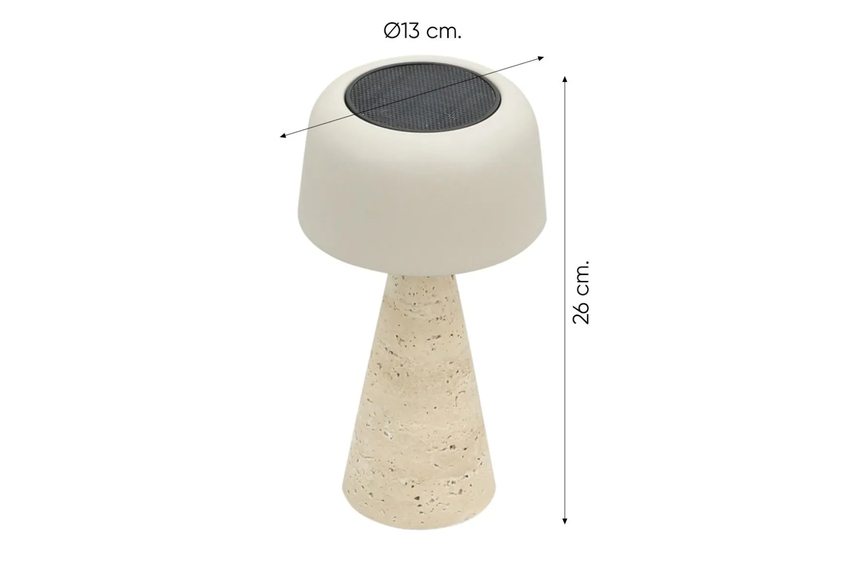 LED Spark Cone solar tafellamp voor buiten - Small
