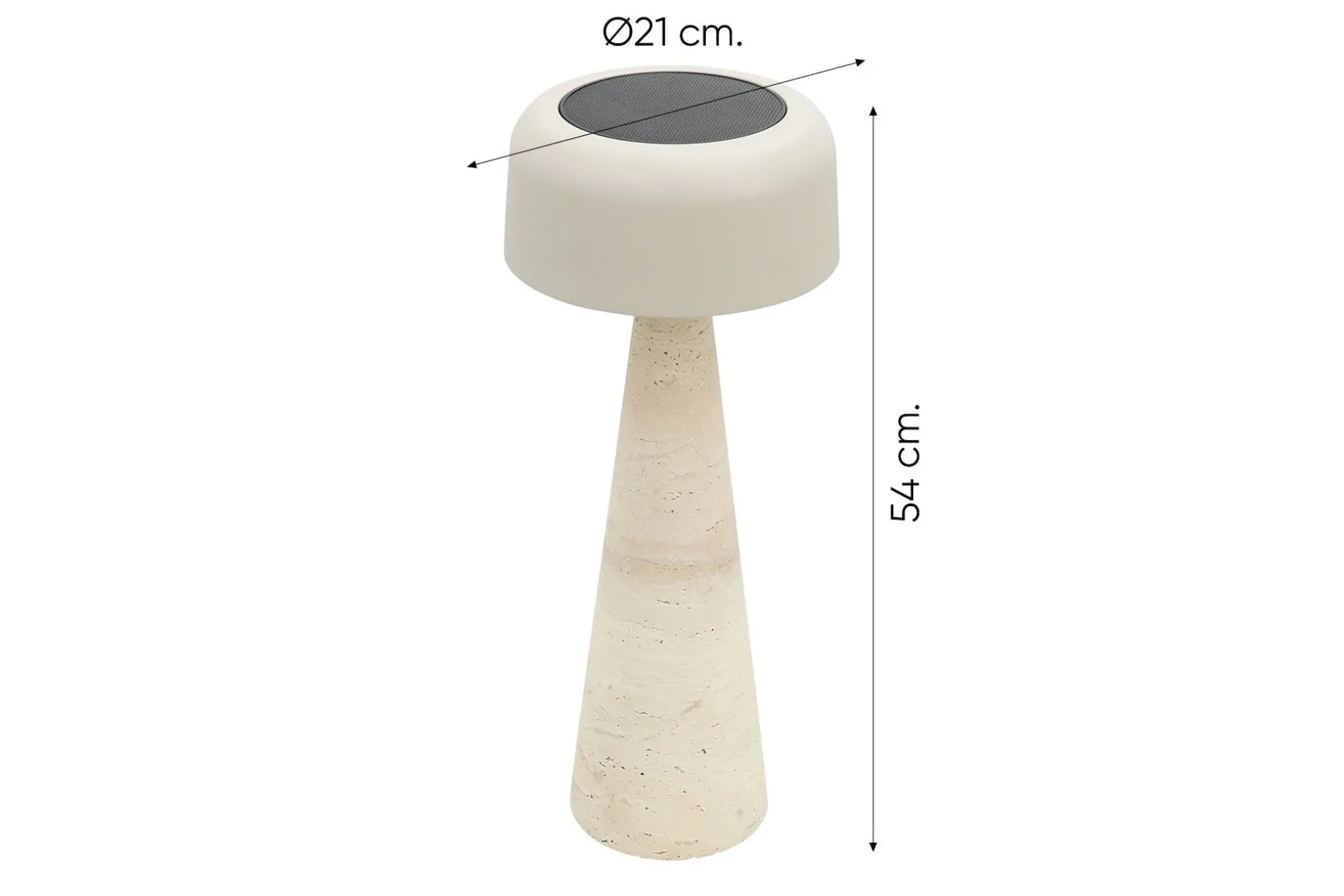 LED Spark Cone solar tafellampen L/XL - set van 2