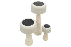 LED Spark Cone solar tafellampen S/L/XL - set van 3