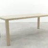 Lena dining tuintafel aluminium 210x90 cm. - Latte