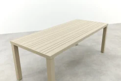 Lena dining tuintafel aluminium 210x90 cm. - Latte
