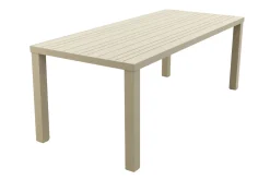 Lena dining tuintafel aluminium 210x90 cm. - Latte