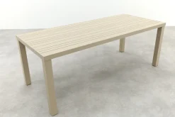Lena dining tuintafel aluminium 210x90 cm. - Latte