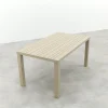 Lena dining tuintafel aluminium 160x90 cm. - Latte