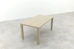 Lena dining tuintafel aluminium 160x90 cm. - Latte