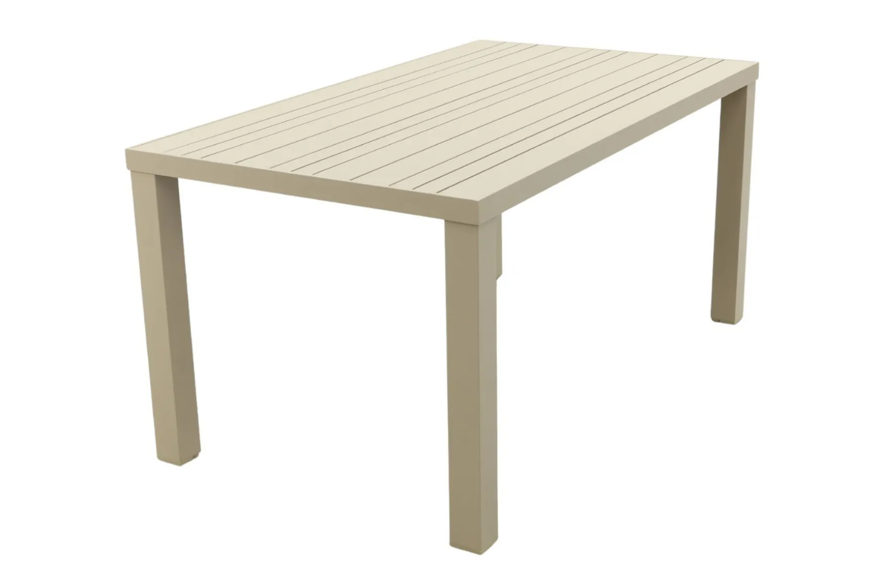 Lena dining tuintafel aluminium 160x90 cm. - Latte