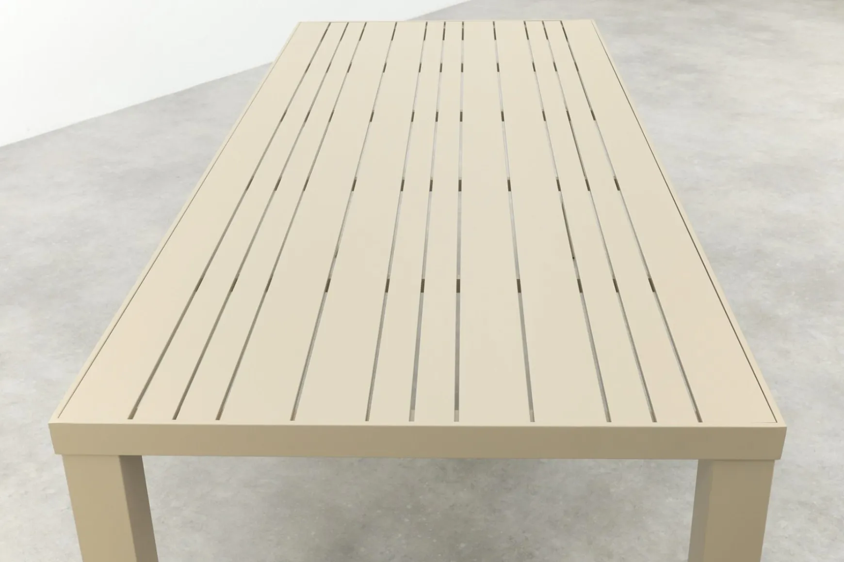 Lena dining tuintafel aluminium 160x90 cm. - Latte