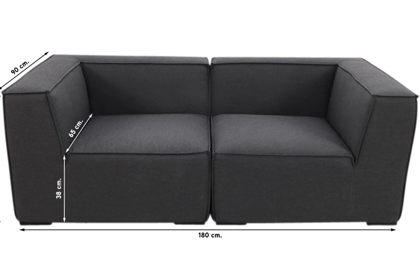 Liberty Sunbrella loungeset - Sooty - 2-delig OP=OP
