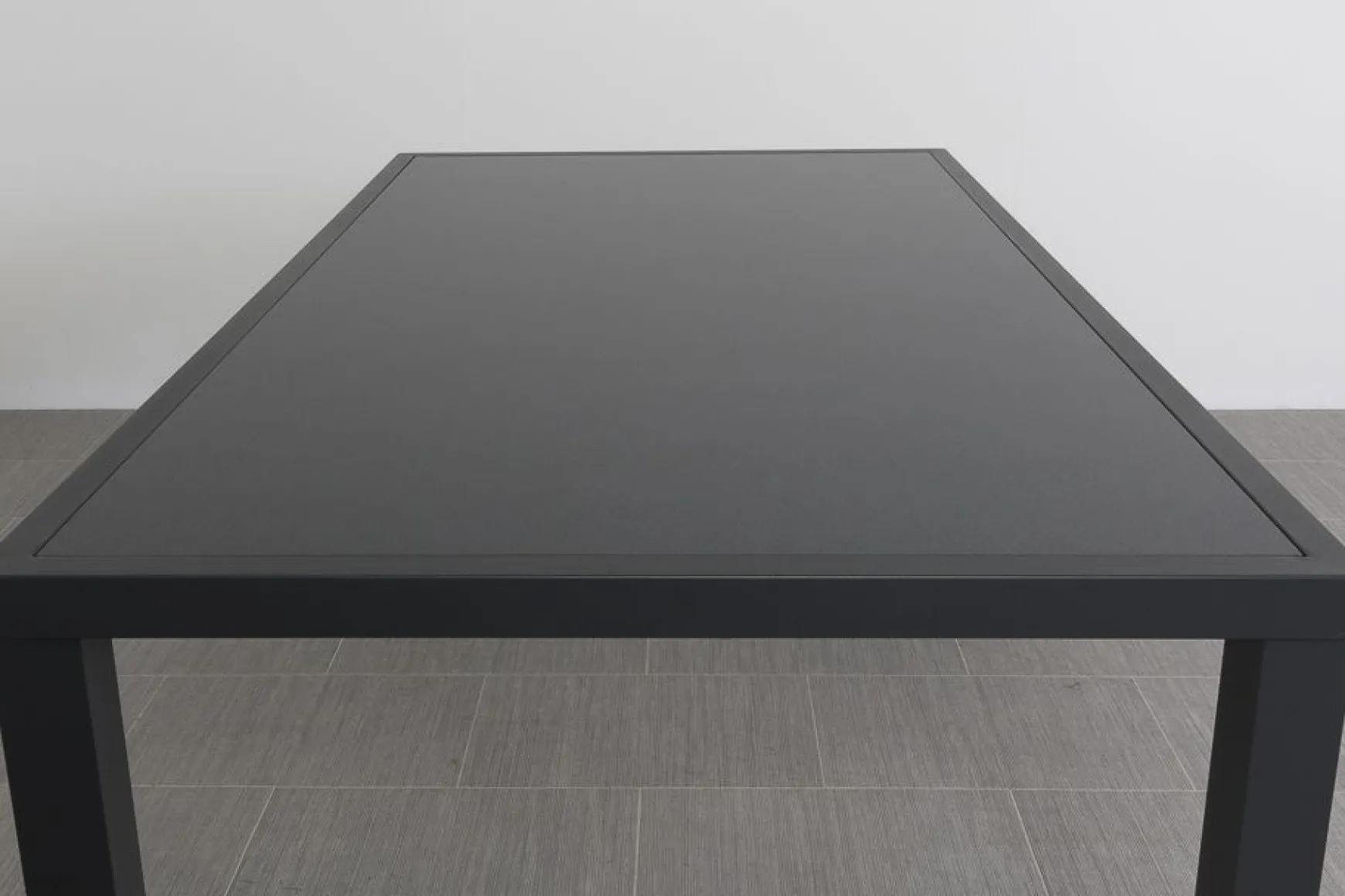 Lima/Alma 6-persoons stapelbare tuinset 160x90 cm. - Antraciet