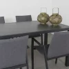 Lima antraciet/Alma 160 cm. tuinset - 5-delig