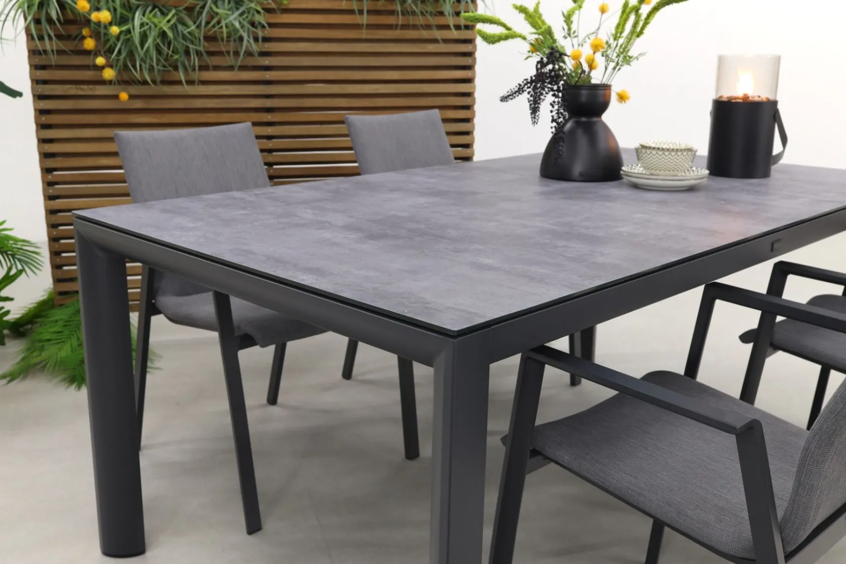 Lima/Baltimor 180 cm. stapelbare tuinset - 5-delig