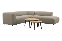 Lissabon/Mindo Sunbrella (Sit&Heat) verwarmde loungeset - Taupe/Teak