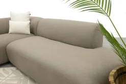 Lissabon/Mindo Sunbrella (Sit&Heat) verwarmde loungeset - Taupe/Teak