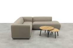 Lissabon/Mindo Sunbrella (Sit&Heat) verwarmde loungeset - Taupe/Teak