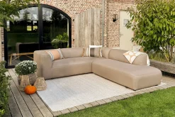 Lissabon Sunbrella (Sit & Heat) verwarmde hoekbank - Taupe