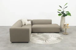 Lissabon Sunbrella (Sit & Heat) verwarmde hoekbank - Taupe