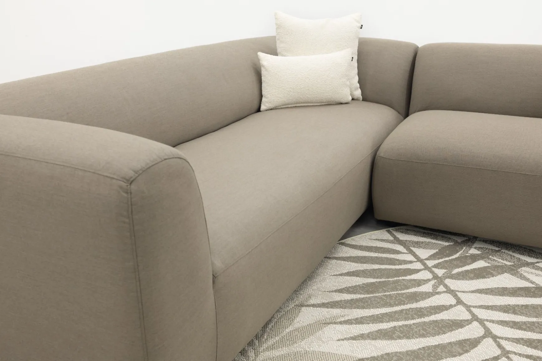 Lissabon Sunbrella (Sit & Heat) verwarmde hoekbank - Taupe